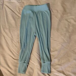 Little Bipsy Light Blue Ribbed Leggings